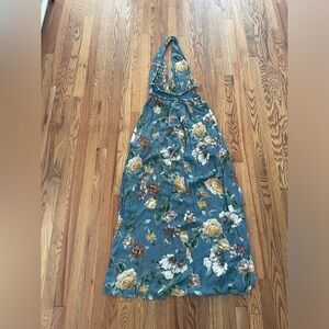 Blue floral maxi dress